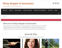 Tablet Screenshot of mistyklapperassociates.com